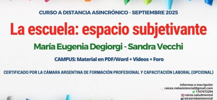 La escuela: espacio subjetivante