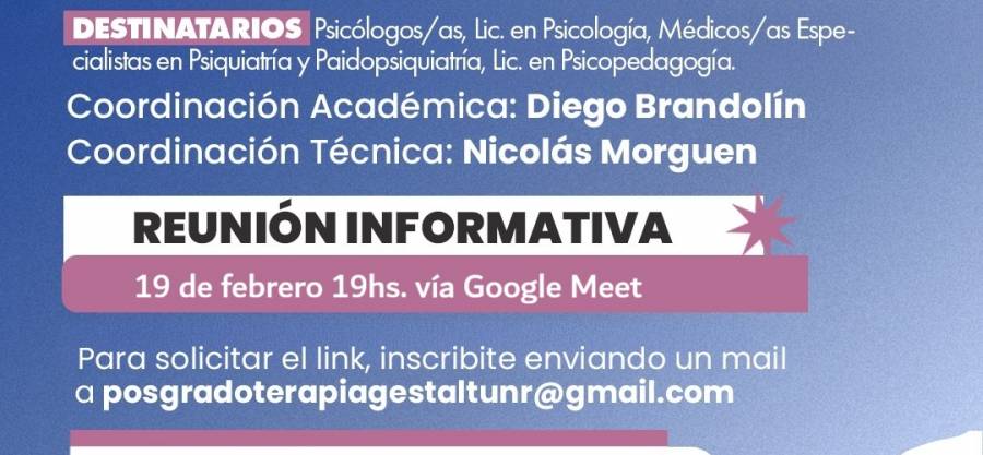 Diplomatura de Estudios Avanzados en Terapia Gestalt