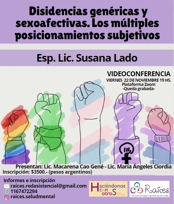 Disidencias genéricas y sexoafectivas