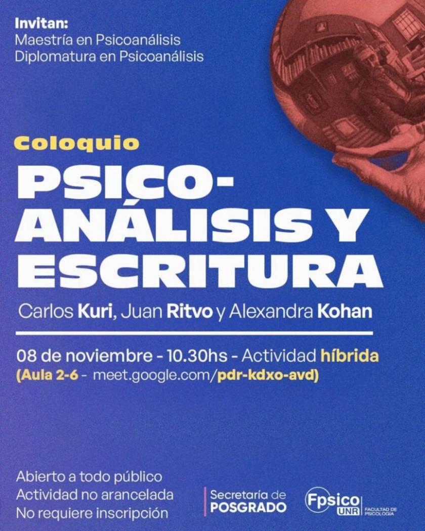 Coloquio Psicoanálisis y escritura